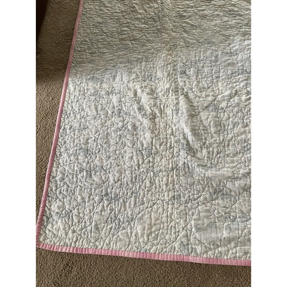 VTG Patchwork Quilt Blanket Angels Cottagecore Victorian Trip Around The World‎